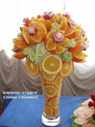 Карвинг букет из фруктов своими руками Карвинг букет из фруктов своими руками